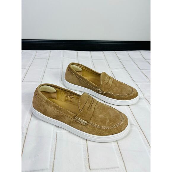 Patina tan suede leather loafers sz 7 - Picture 5 of 9